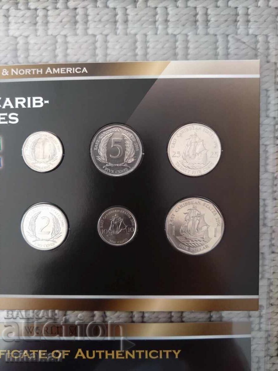 Auction Set of coins of the Eastern Caribbean States Auction Set of coins of the Eastern Caribbean States