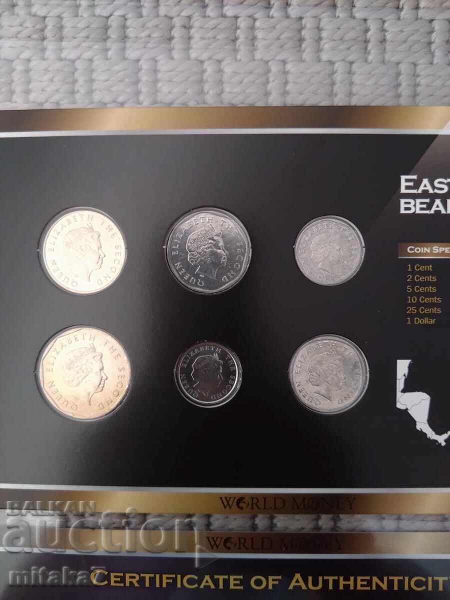 Set of coins of the Eastern Caribbean States - 6 Set of coins of the Eastern Caribbean States - 6