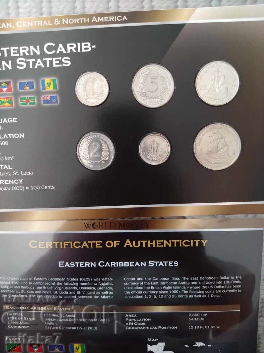 Set of coins of the Eastern Caribbean States Set of coins of the Eastern Caribbean States