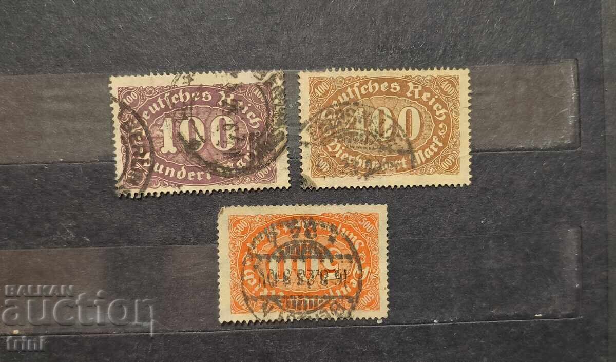 Германска империя 1922 г. Нови ежедневни марки