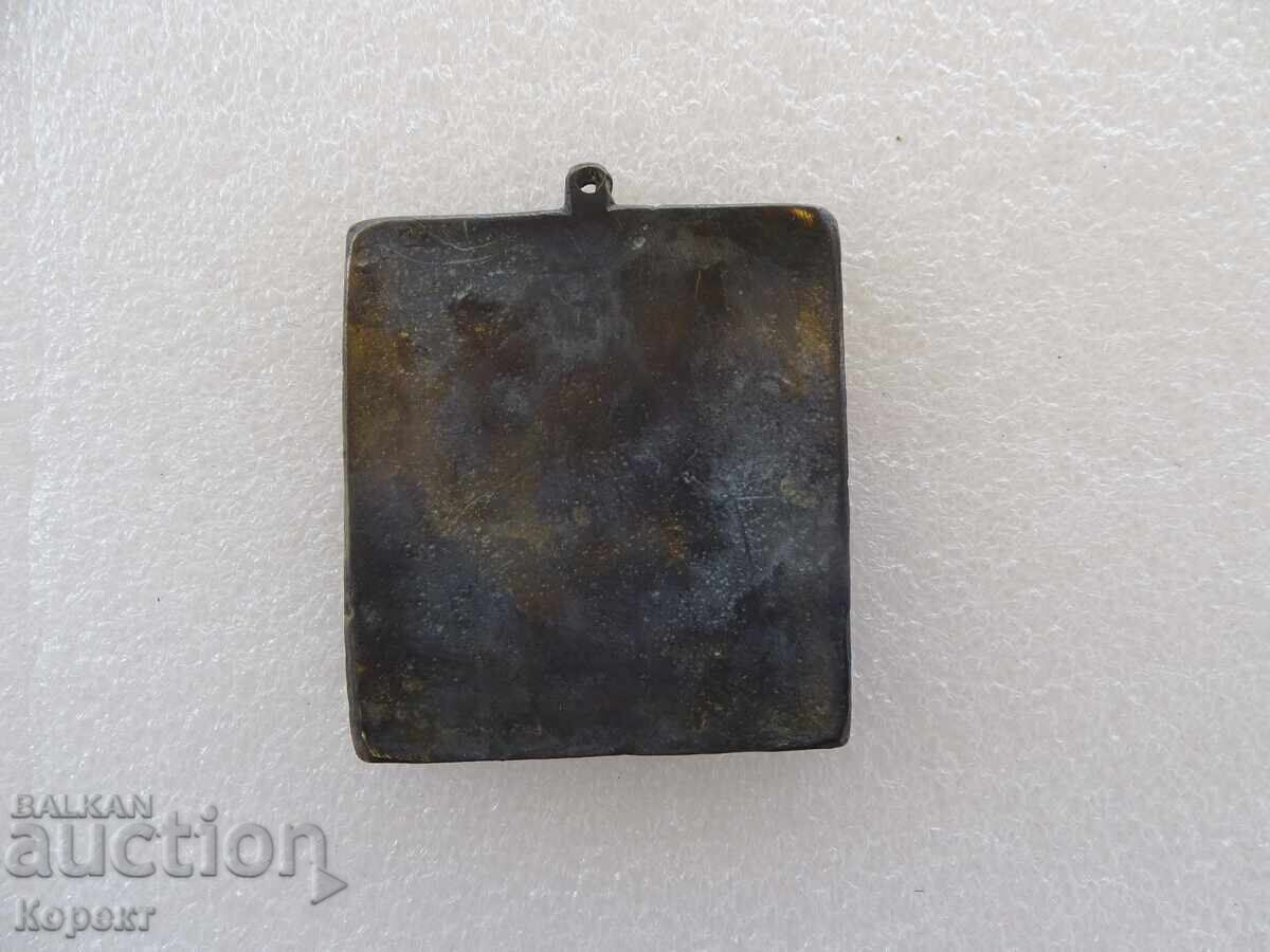 Veche buzunar bronz, icoană, Sf. Nicolae Făcătorul de minuni cu preț € 70.00 | 136.91 BGN