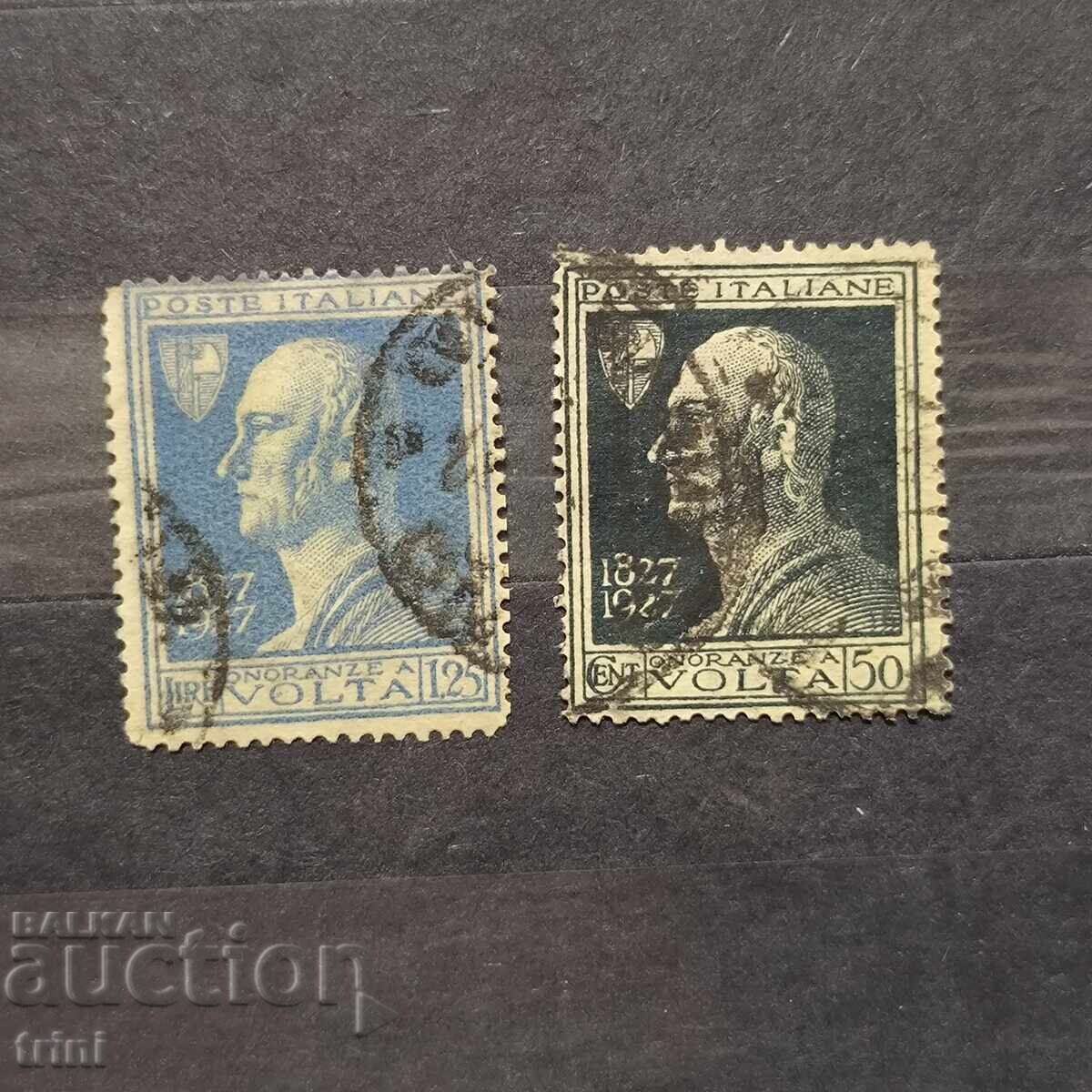 Italy 1927. 1927 100th Anniversary of Volta's Death