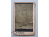 Bulgaria soldat 1912 Războiul Balcanic fotografie carton /15852