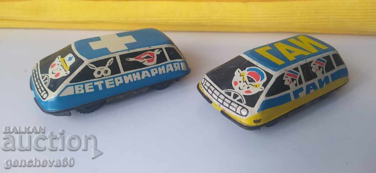 Retro Russian Ambulance and Police Cars Retro Russian Ambulance and Police Cars
