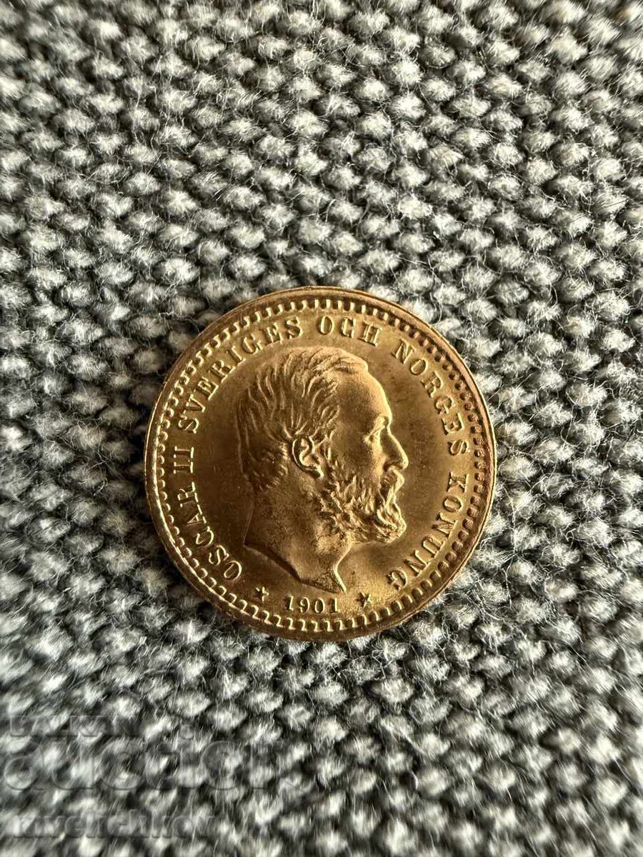 5 coroane 1901 Suedia (5 kroni Shvetsiya) - (zlato)
