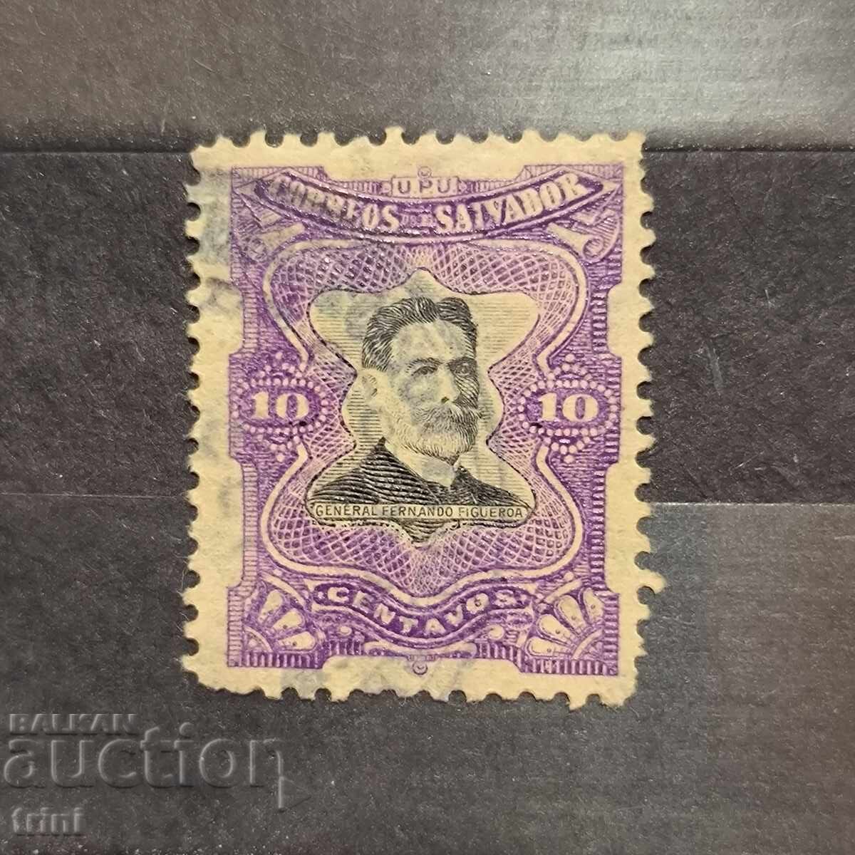 Salvador 1910. General President Fernando Figueroa Salvador 1910. General President Fernando Figueroa