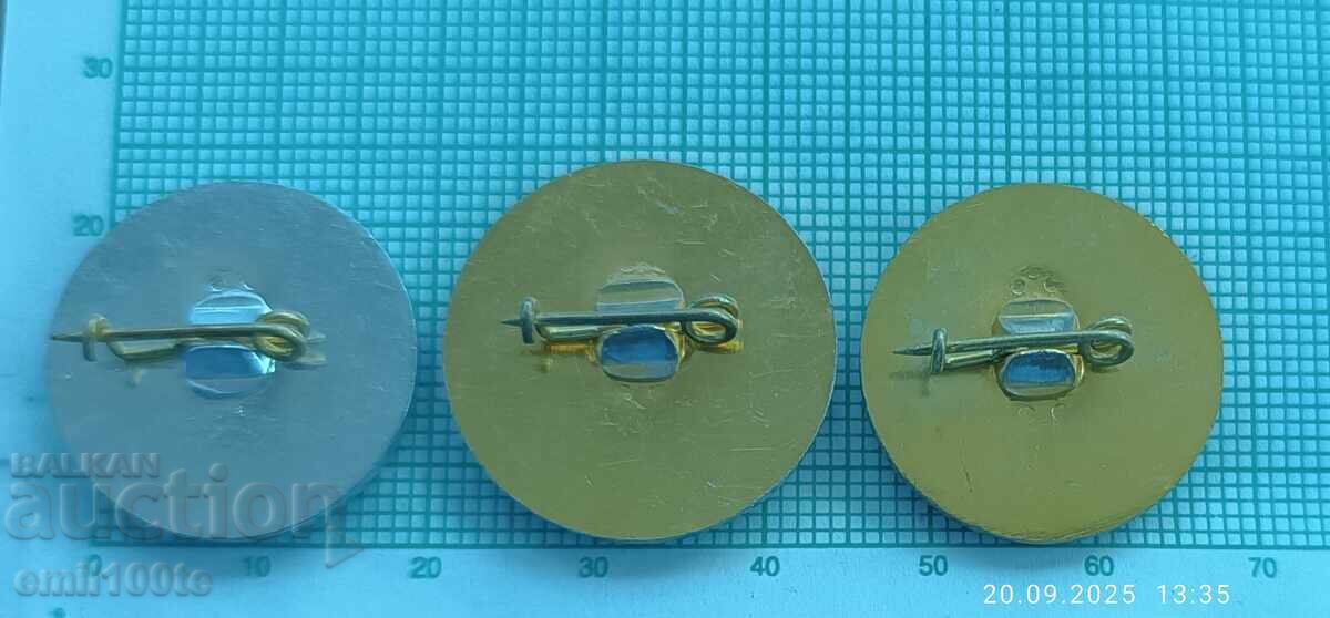 Badges 3 pcs. International Spring Fair Plovdiv 89 - 5 Badges 3 pcs. International Spring Fair Plovdiv 89 - 5