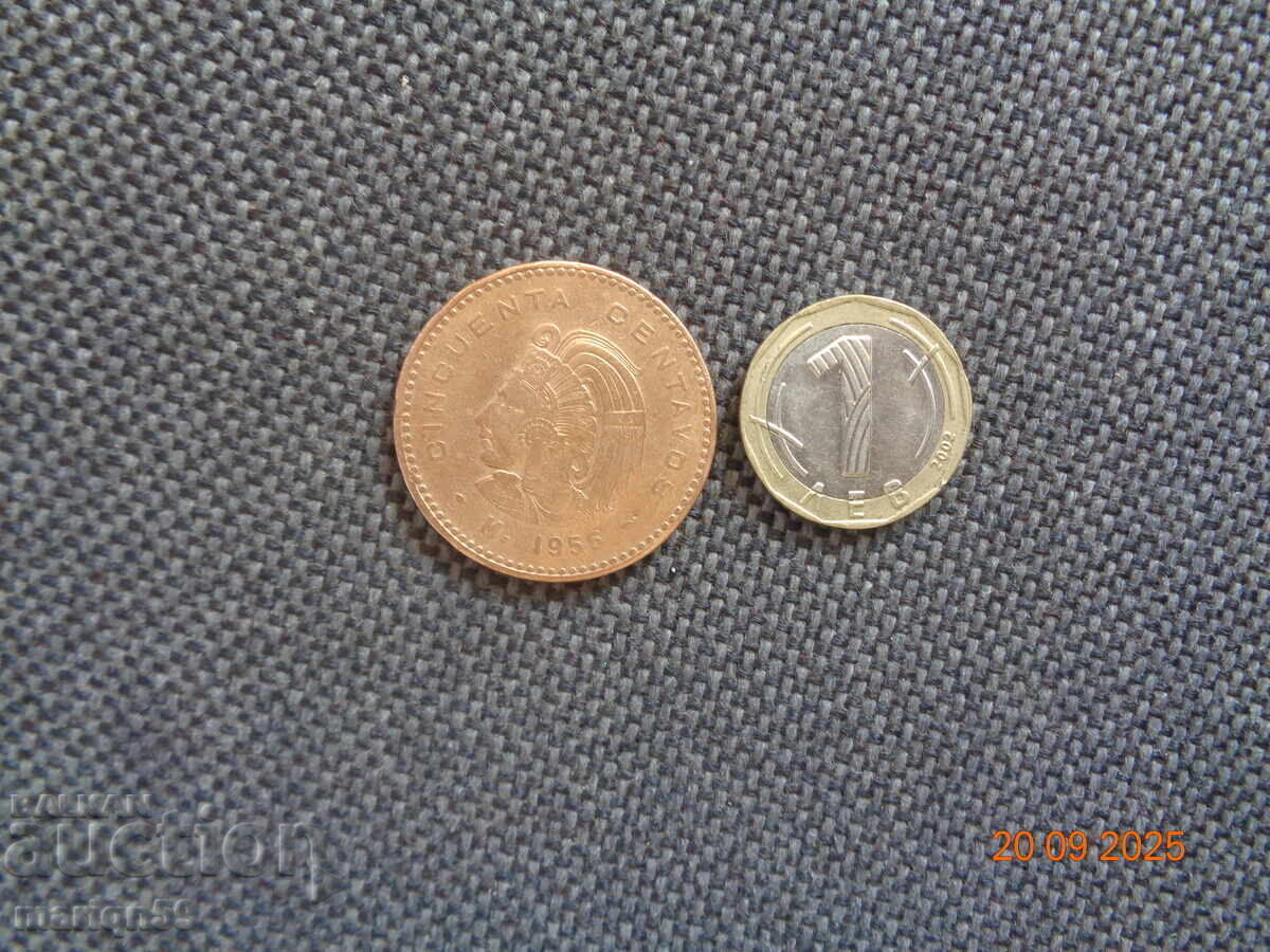 Рядка  Голяма от Мексико -мед   -1956г с цена € 4.00 | 7.82 лв.