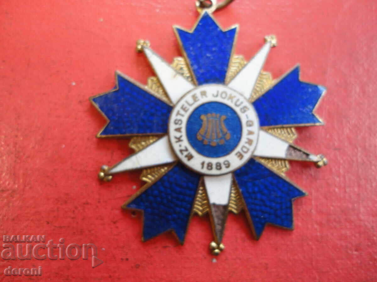 Δημοπρασία Παλαιό μπρούτζινο παράσημο με σμάλτο 1889