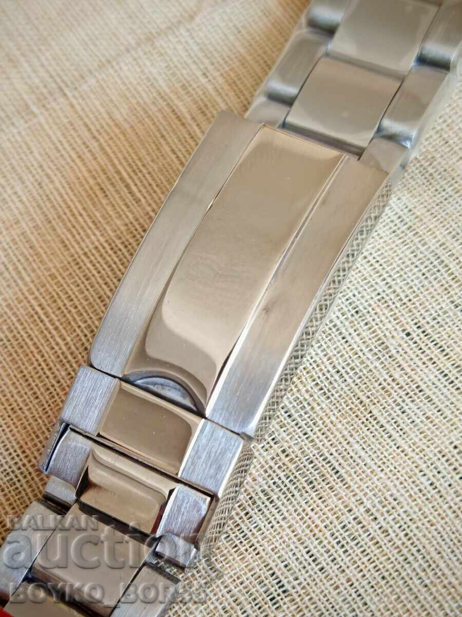 High Quality New 20 mm Watch Chain Rolex Steel 904 L - 5