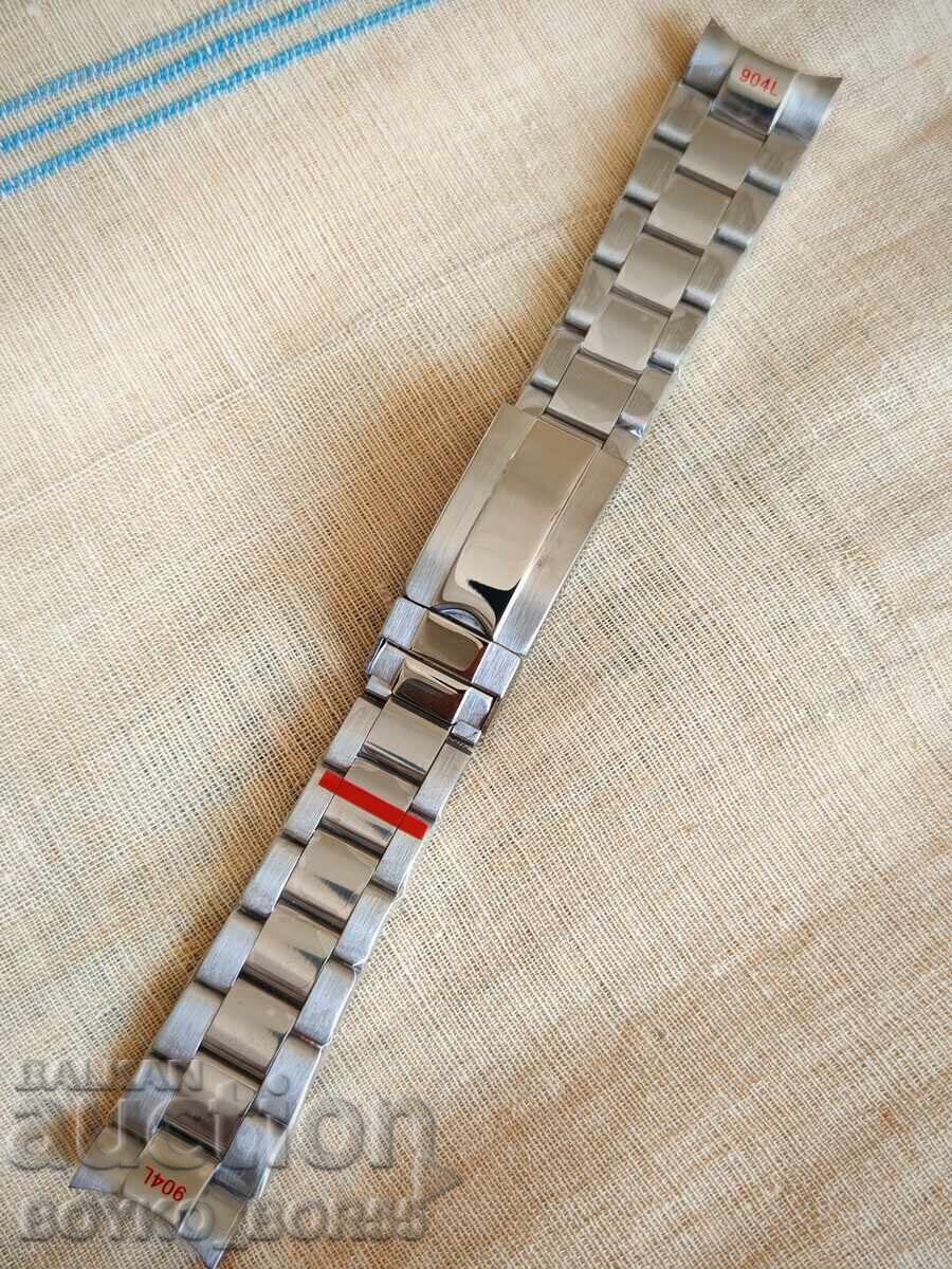 High Quality New 20 mm Watch Chain Rolex Steel 904 L