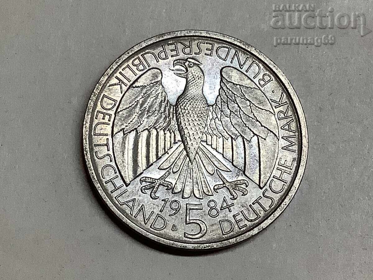 Germany 5 Mark 1984 150 Years Customs Union with price 8.90 BGN | € 4.55