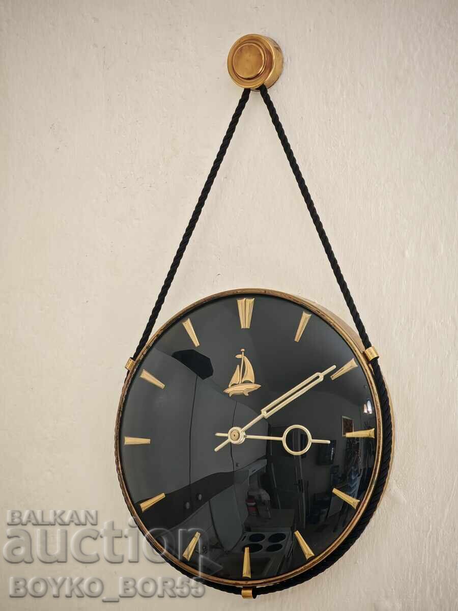 Delivery of Large Antique German Wall Mechanical Clock 1970s Delivery of Large Antique German Wall Mechanical Clock 1970s