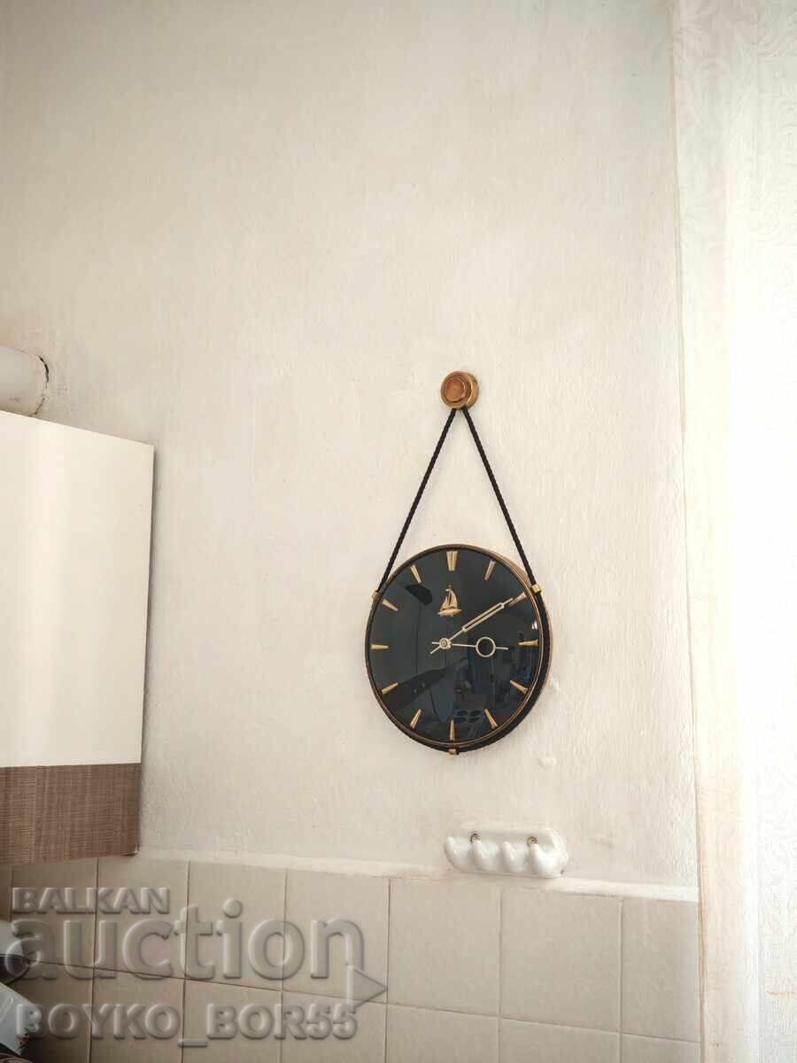 Large Antique German Wall Mechanical Clock 1970s - 5 Large Antique German Wall Mechanical Clock 1970s - 5