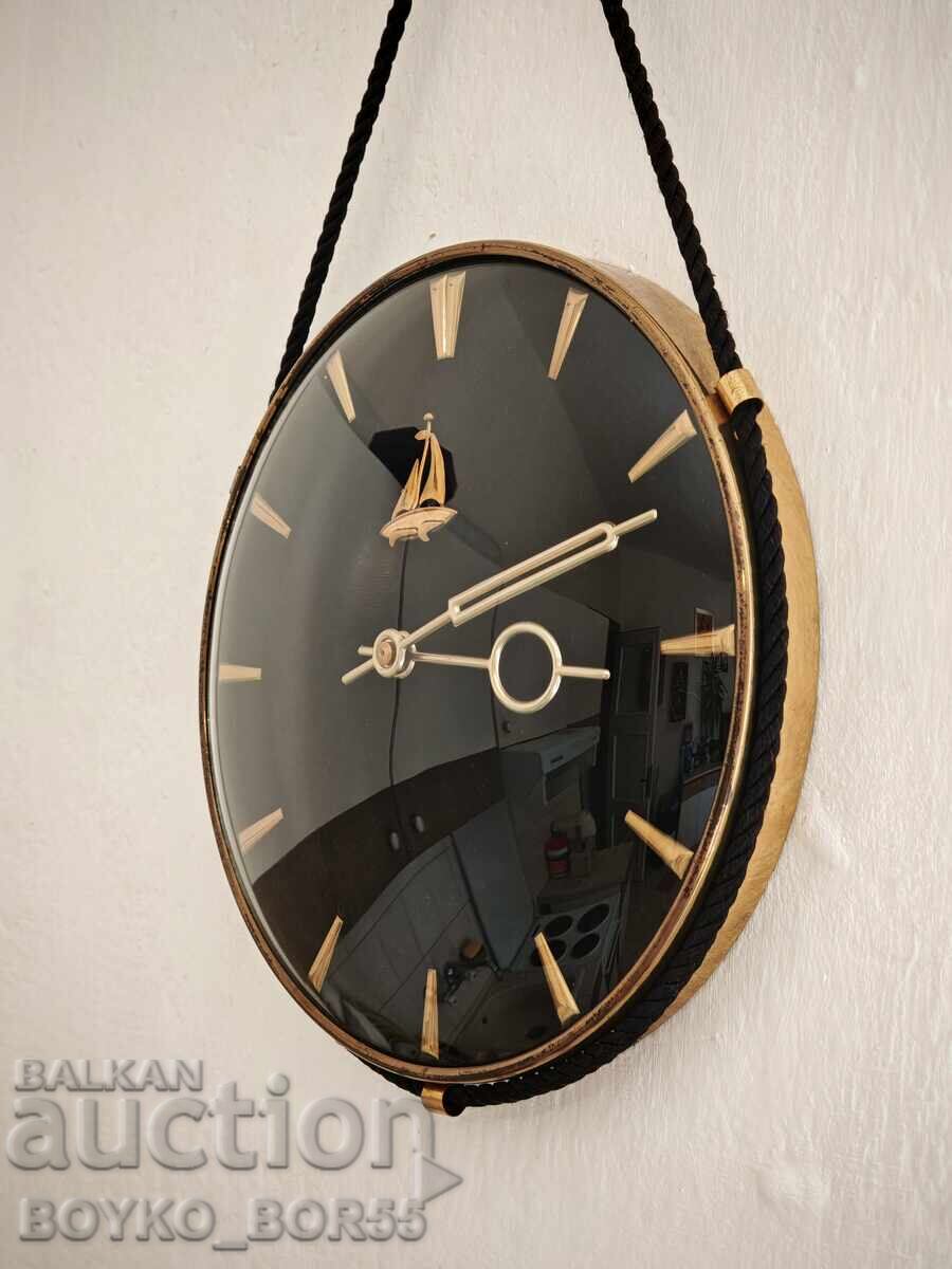 Large Antique German Wall Mechanical Clock 1970s - 6 Large Antique German Wall Mechanical Clock 1970s - 6