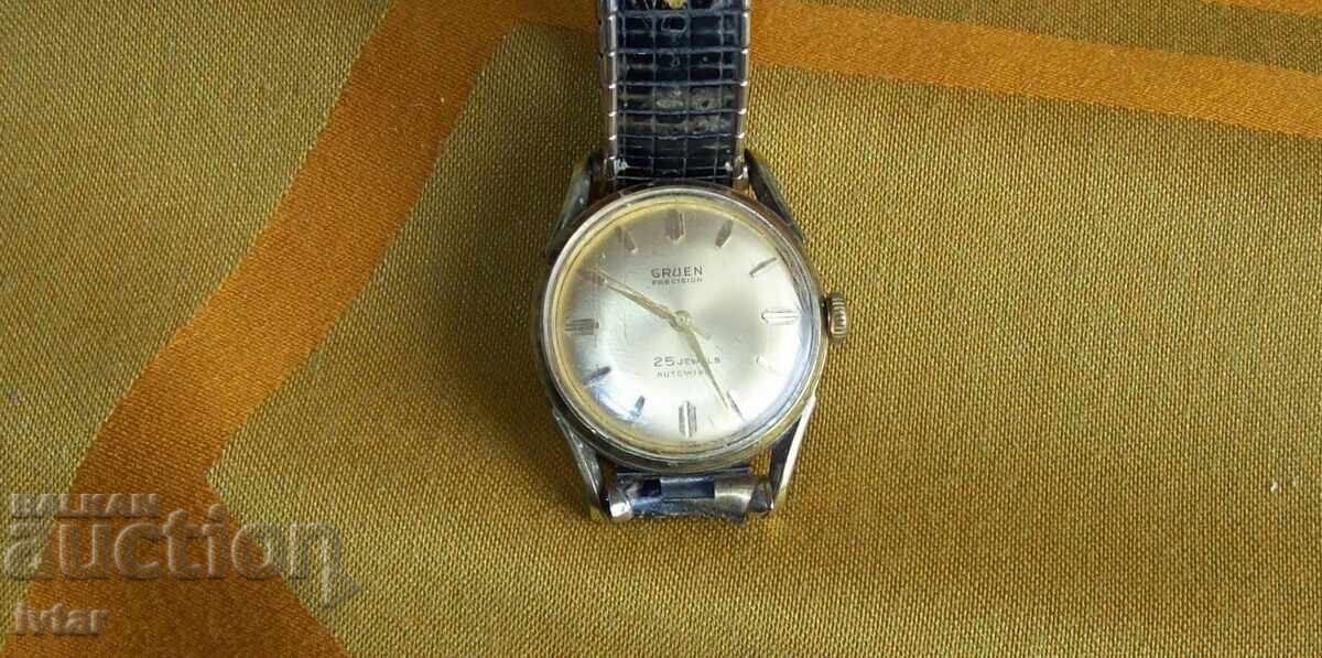 Ελβετικό ρολόι GRUEN Precision - αυτόματο με τιμή 136.00 BGN | € 69.54