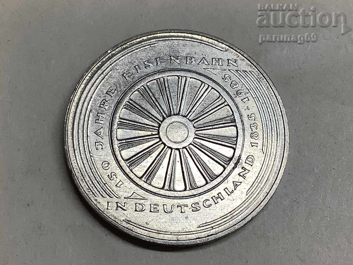Germania 5 mărci 1985 - 150 de ani de Căi Ferate Germane Germania 5 mărci 1985 - 150 de ani de Căi Ferate Germane