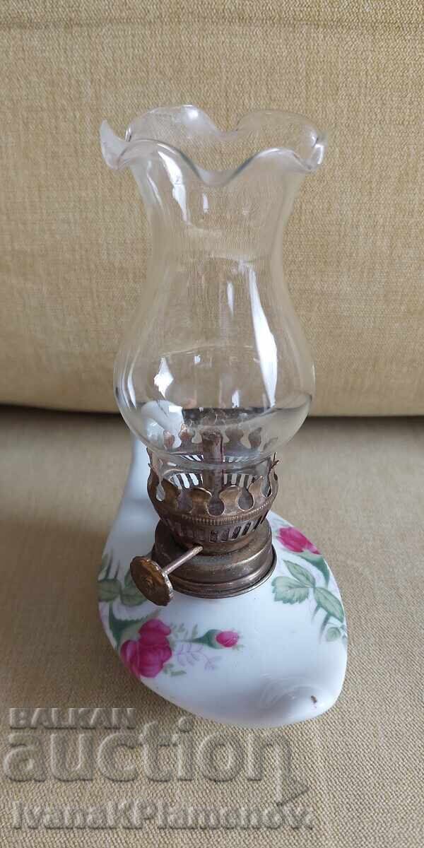 Παράδοση Μικρό φωτιστικό αερίου για συλλέκτες πορσελάνης