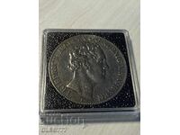 2 Thaler (3 1/2 Gulden) 1854 Germany (Saxony) Frederick V