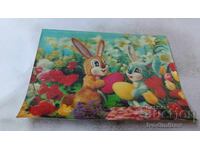 Стереокартичка Зайчета