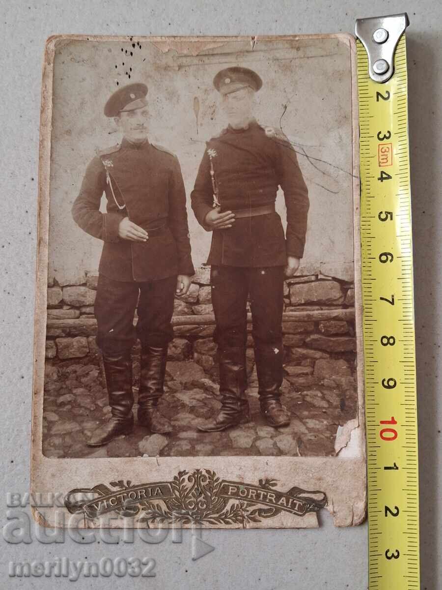 Military photo photography portrait soldiers early 20th century with price 28.00 BGN | € 14.32