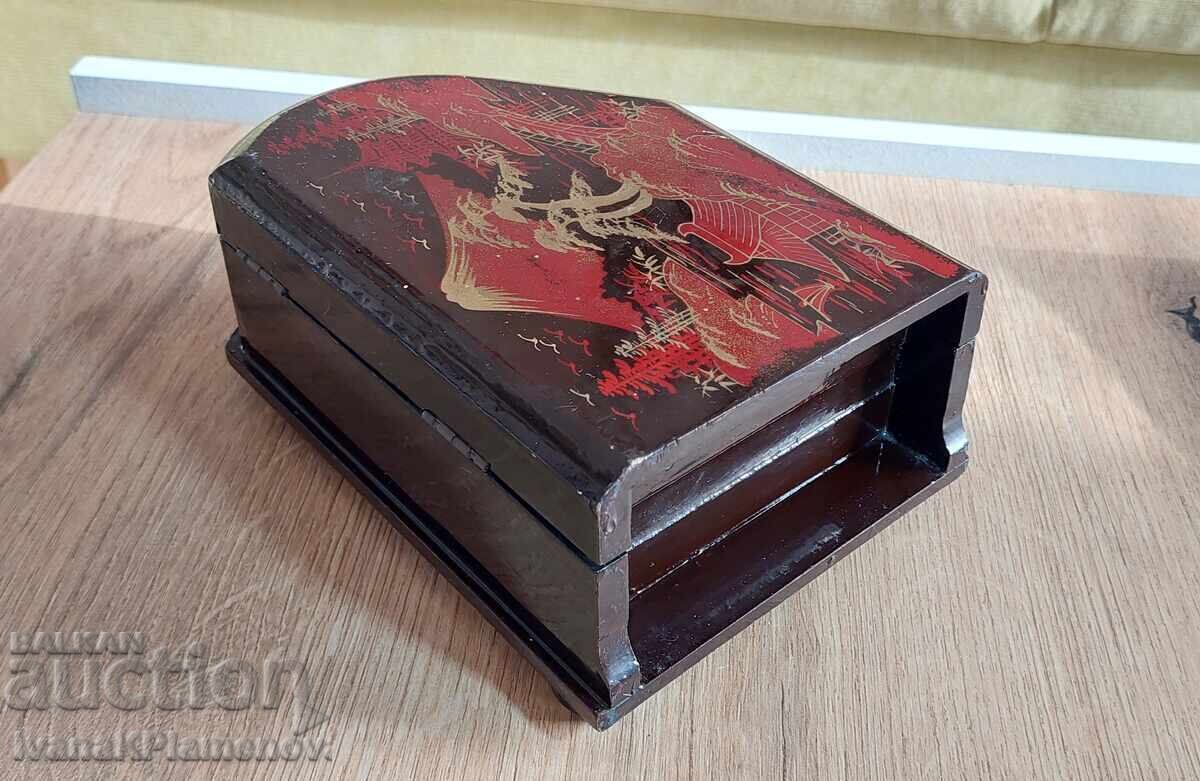 Auction  Wooden musical box with a mechanism for connoisseurs