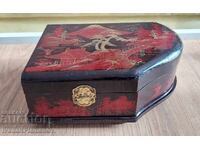 Wooden musical box with a mechanism for connoisseurs