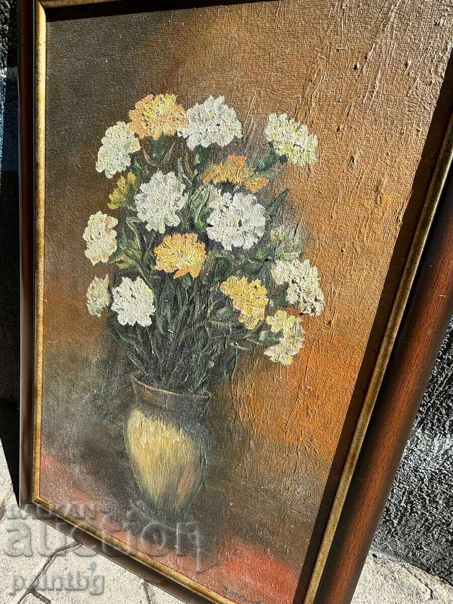 Licitație Tablou în ulei unic, semnat și datat 73-49cm