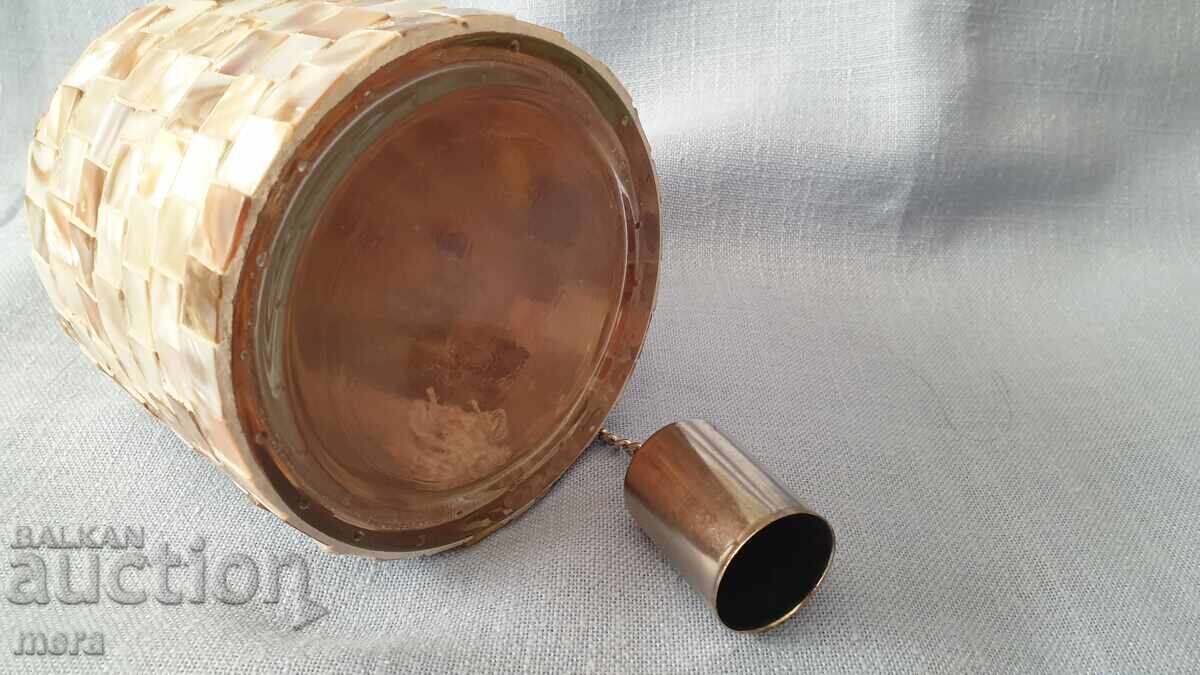 Lampă de alcool aplicată cu plăci de sidef natural - 5 Lampă de alcool aplicată cu plăci de sidef natural - 5