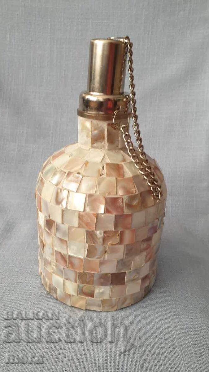 Lampă de alcool aplicată cu plăci de sidef natural Lampă de alcool aplicată cu plăci de sidef natural