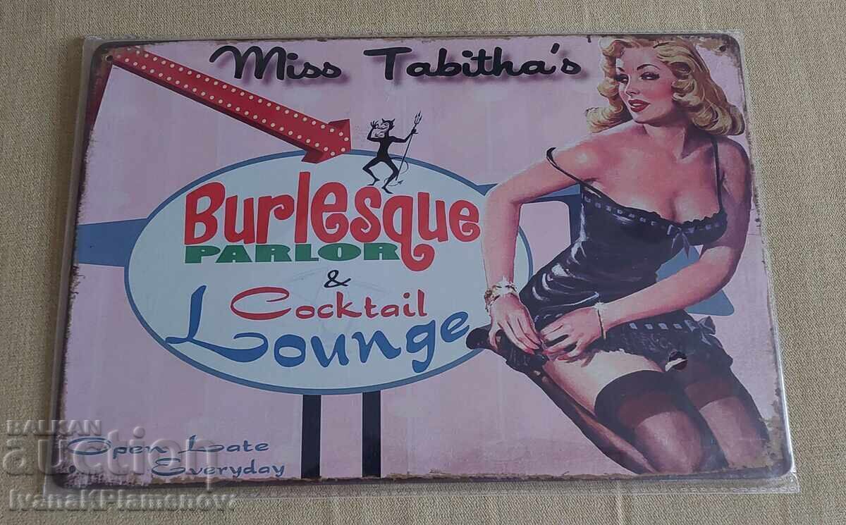 Delivery of New Metal Sign for Collectors