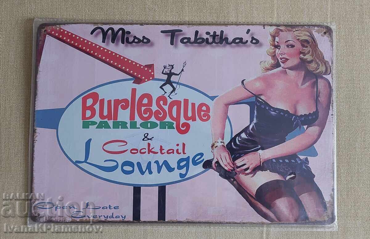 Μεταλλική πινακίδα για συλλέκτες καινούργια