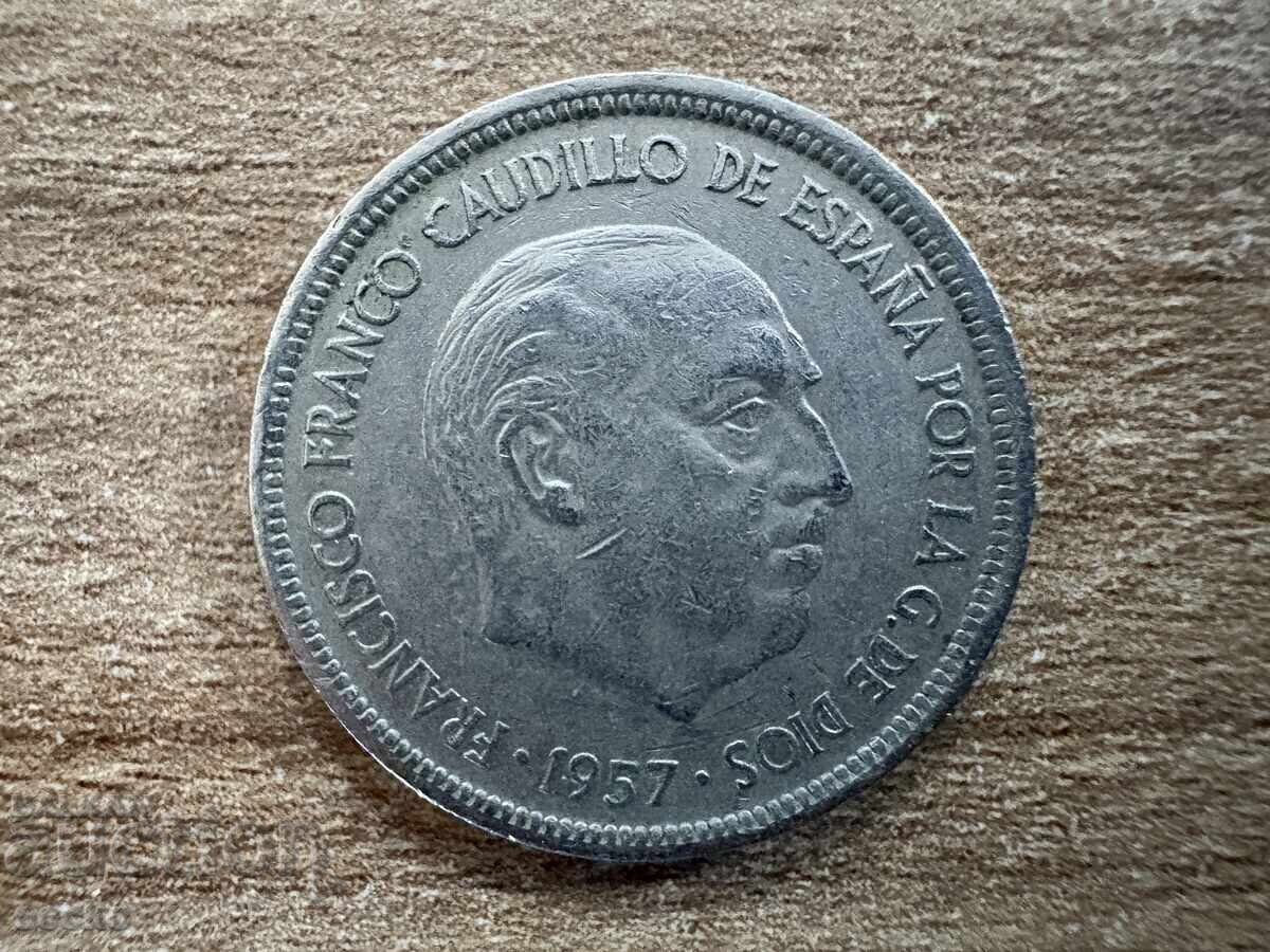 Испания - 5 песети (1957) (73) с цена 0.30 лв. | € 0.15 Испания - 5 песети (1957) (73) с цена 0.30 лв. | € 0.15