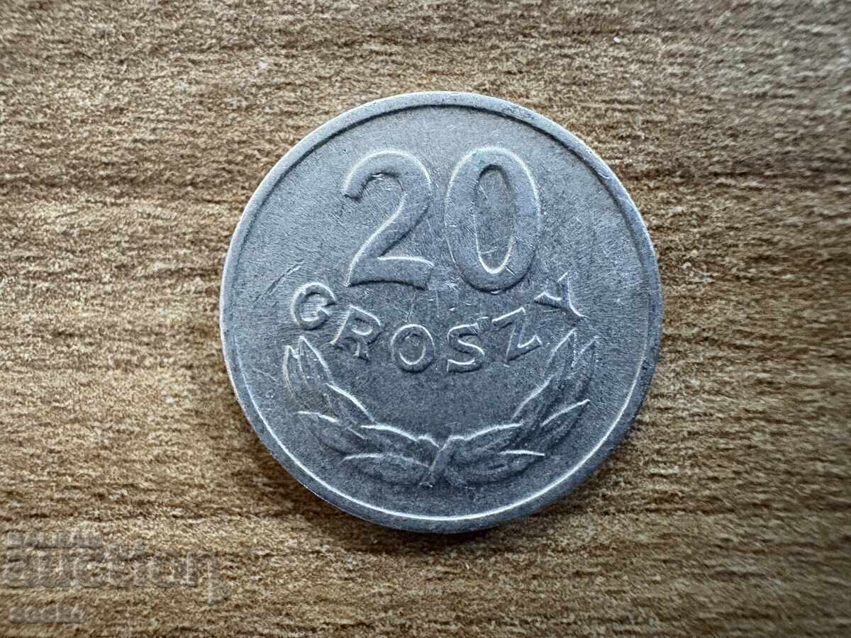 Polonia - 20 groși (1962) Polonia - 20 groși (1962)