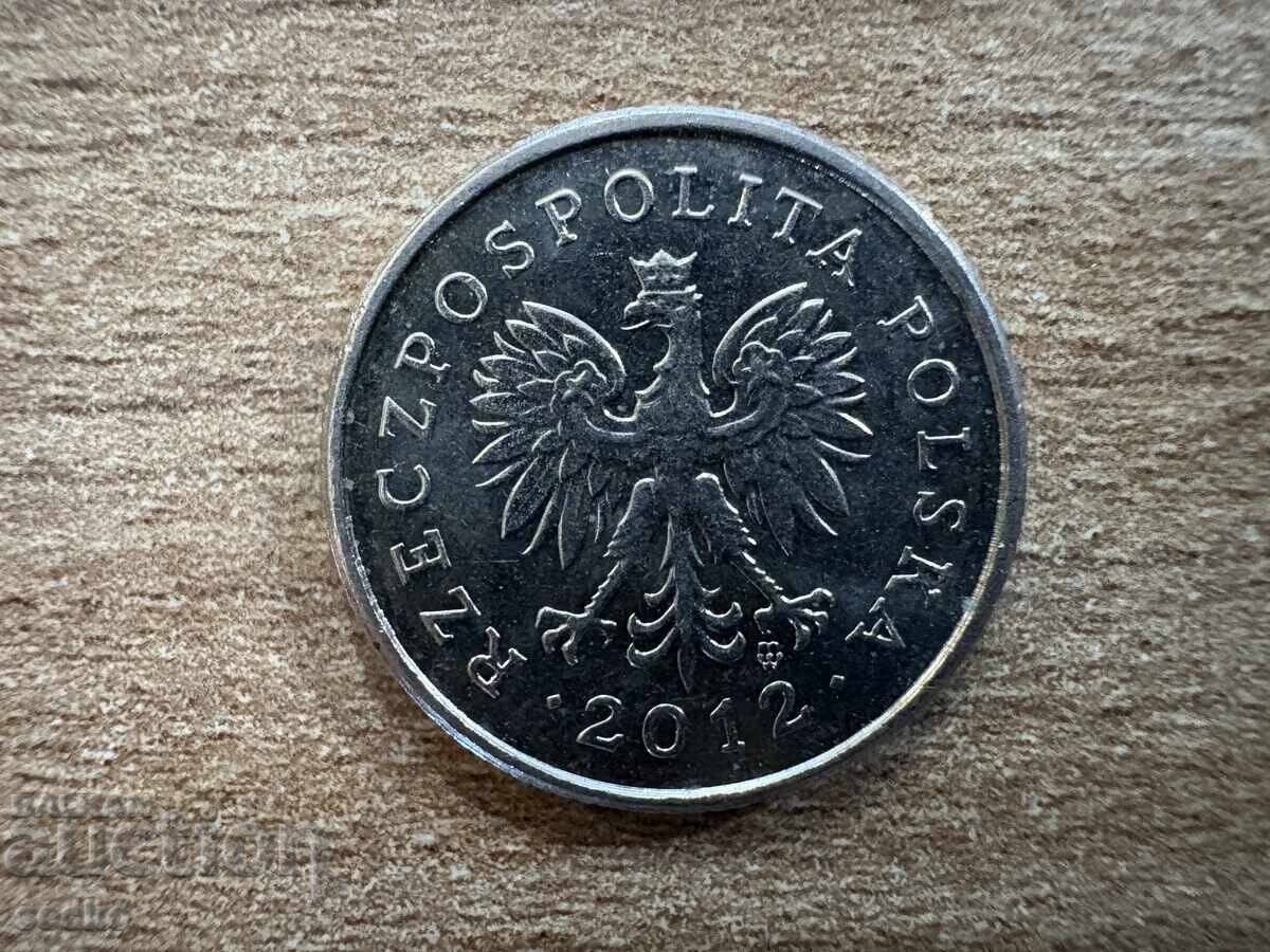 Полша - 20 гроша (2012) с цена 0.25 лв. | € 0.13 Полша - 20 гроша (2012) с цена 0.25 лв. | € 0.13