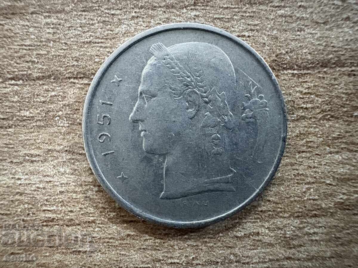 Belgia - 1 franc (1951) - BELGIQUE cu preț 0.20 BGN | € 0.10
