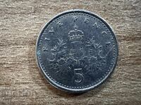 Великобритания -5 пенса (2002)