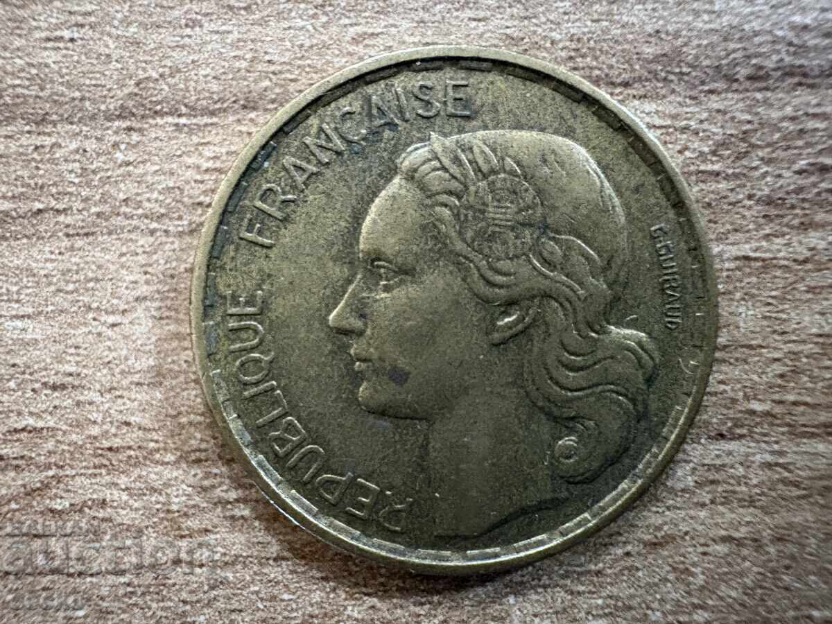 Γαλλία - 20 φράγκα (1952) - Β με τιμή 0.35 BGN | € 0.18