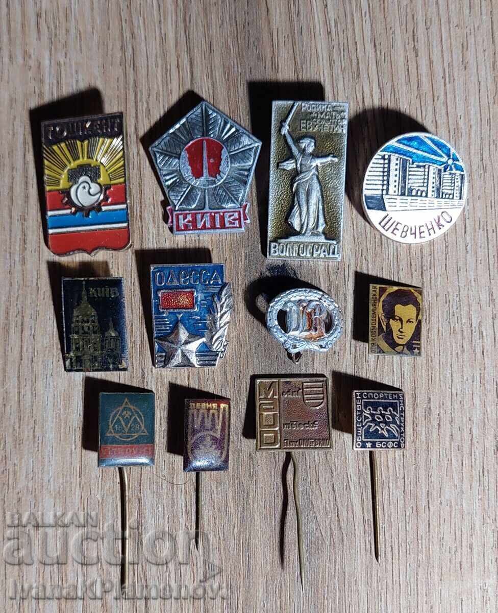 Insigne pentru colecționari, 12 bucăți Insigne pentru colecționari, 12 bucăți