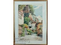Картина "Велико Търново, ул "Гурко", худ. В. Василев