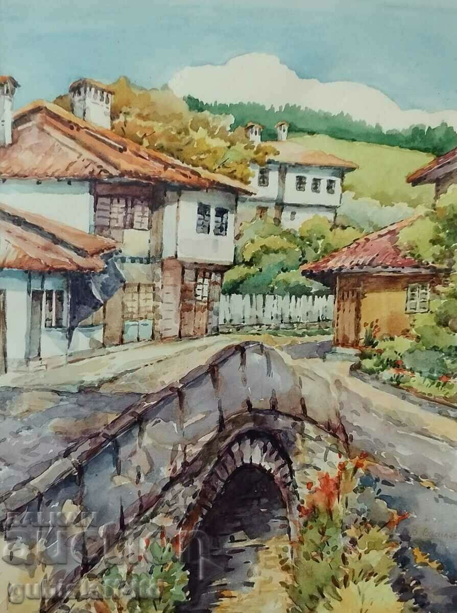 Painting "Nettle", art. V. Vassilev, 1993 with price 300.00 BGN | € 153.39