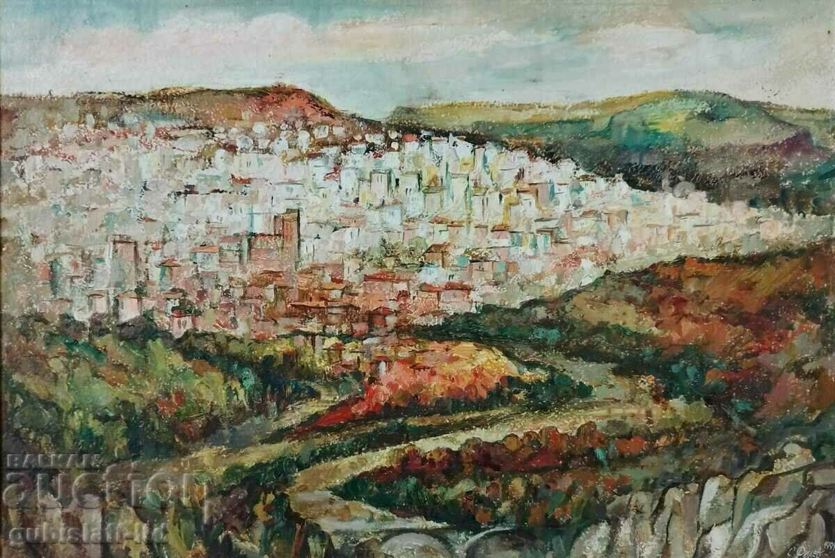 Πίνακας "Βέλικο Τάρνοβο", τέχνη. Sasho Filev, 1999 με τιμή 900.00 BGN | € 460.16