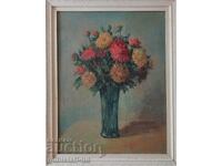 Painting, vase of flowers, 1960s.