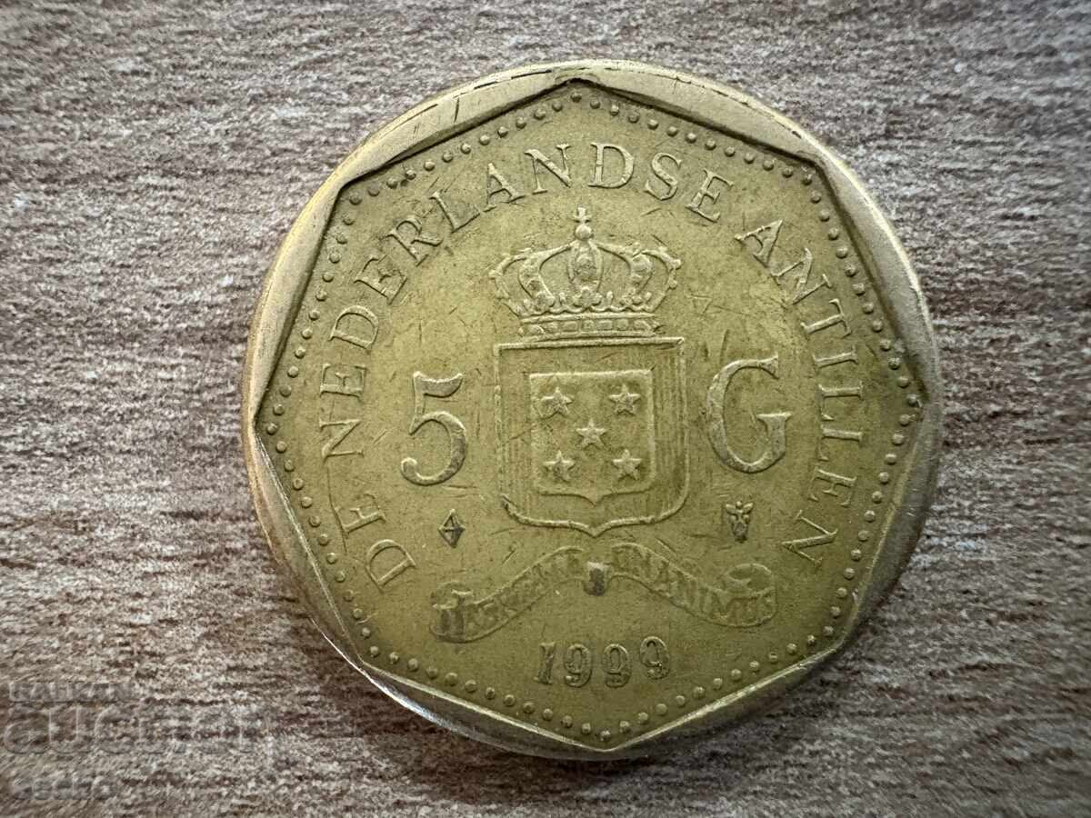 Нидерландски Антили - 5 гулдена (1999)
