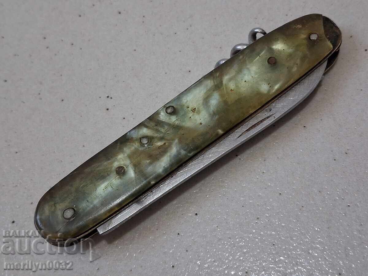 Old socialist leg Sickle and hammer knife NRB with price 38.00 BGN | € 19.43 Old socialist leg Sickle and hammer knife NRB with price 38.00 BGN | € 19.43