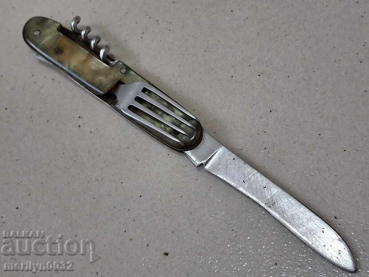 Old socialist leg Sickle and hammer knife NRB - 7 Old socialist leg Sickle and hammer knife NRB - 7