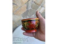 Κούπα Κύπελλο Ξύλινο Σχέδιο Ρωσικά Μοτίβα