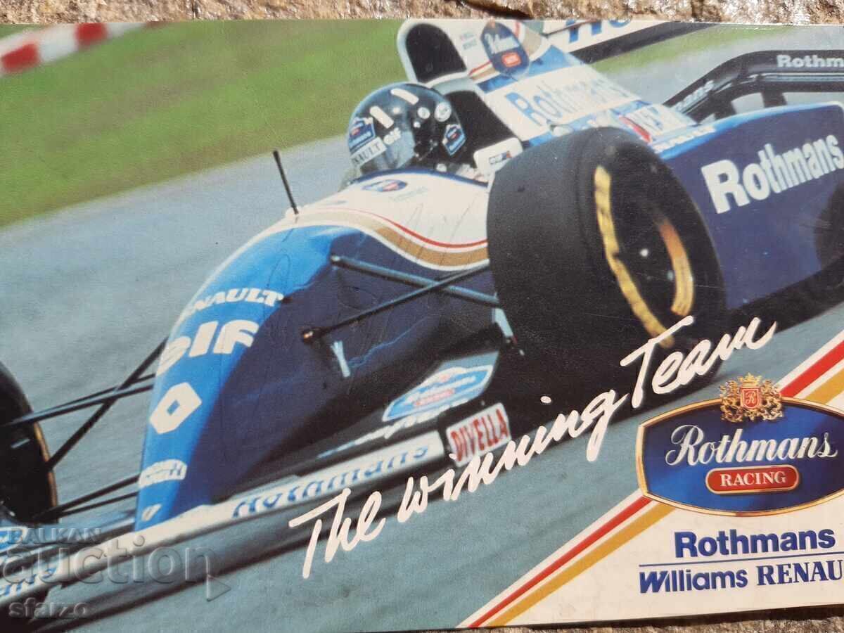 Carte poștală Formula 1 cu autograf - 5