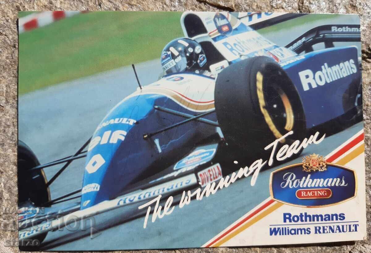 Формула 1 Картичка с автограф