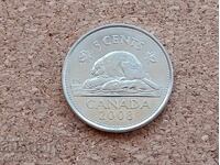 Canada 5 Cents 2008 Year